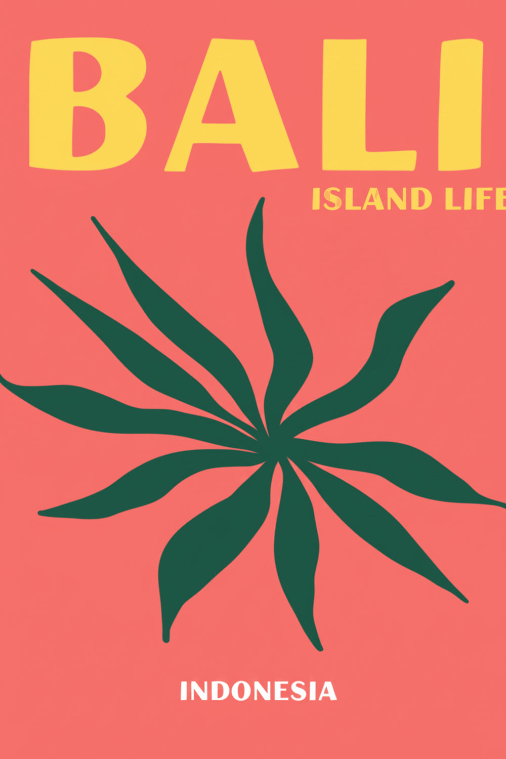 Bali Island Life Travel Art Print – wall art print by LOUDHAUS