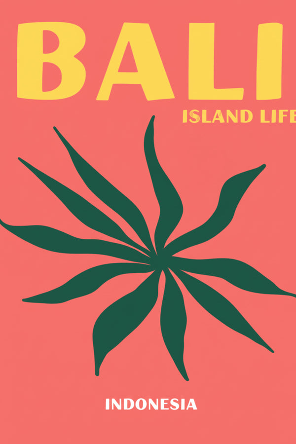 Bali Island Life Travel Art Print – wall art print by LOUDHAUS