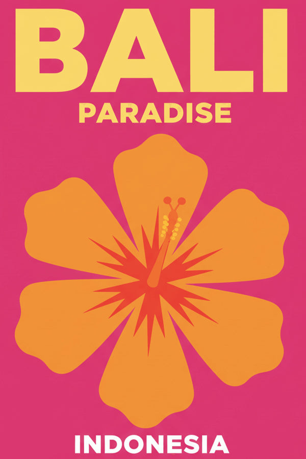 Bold Bali Paradise Travel Art Print – wall art print by LOUDHAUS
