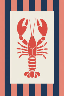 Bold Lobster Graphic Art Print – wall art print by LOUDHAUS