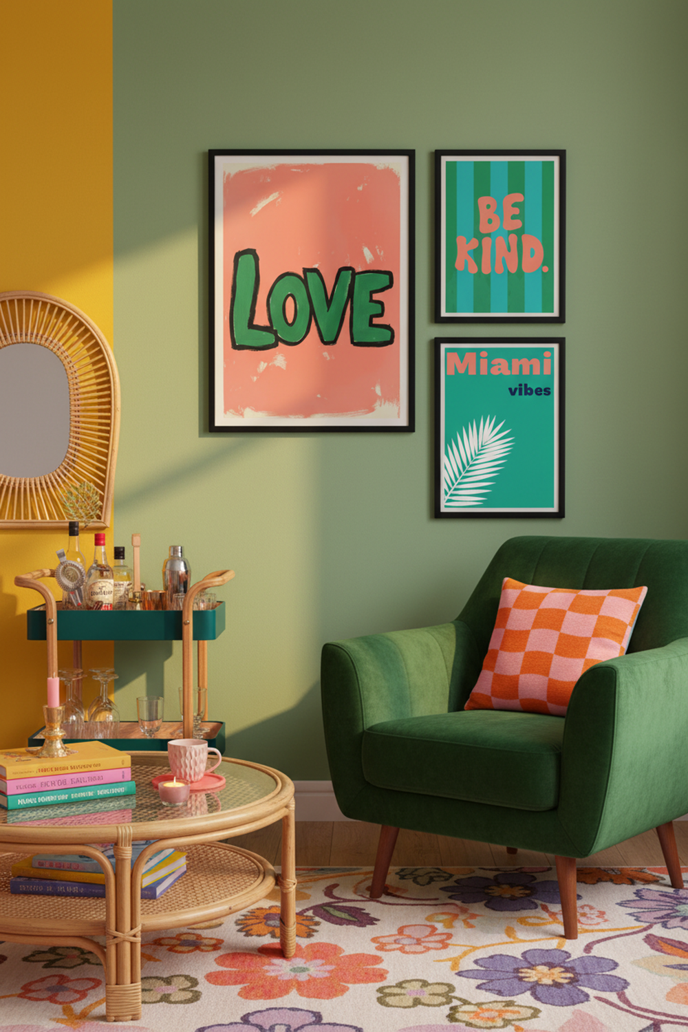 Bold Love Typography Art Print – premium poster print detail