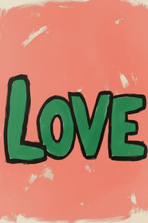 Bold Love Typography Art Print – wall art print by LOUDHAUS