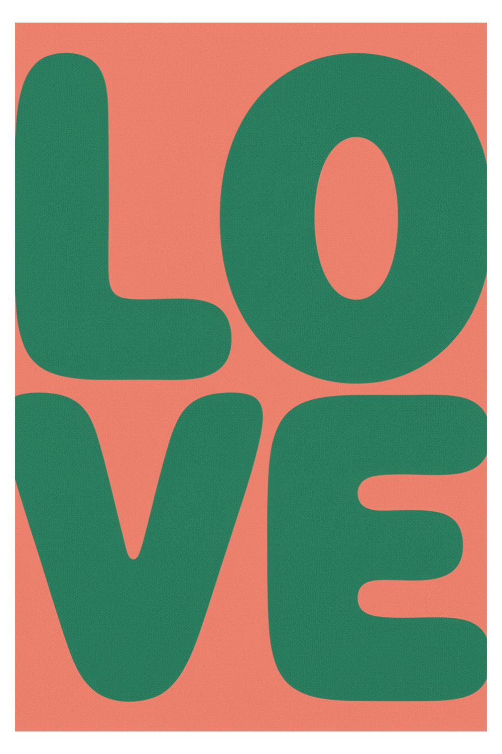 Bold Love Typography Art Print – wall art print by LOUDHAUS