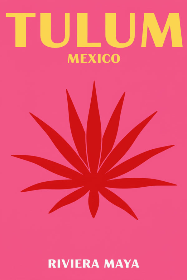 Bold Tulum Mexico Travel Art Print – wall art print by LOUDHAUS