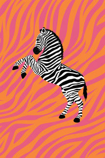 Bold Zebra Pop Art Print – wall art print by LOUDHAUS