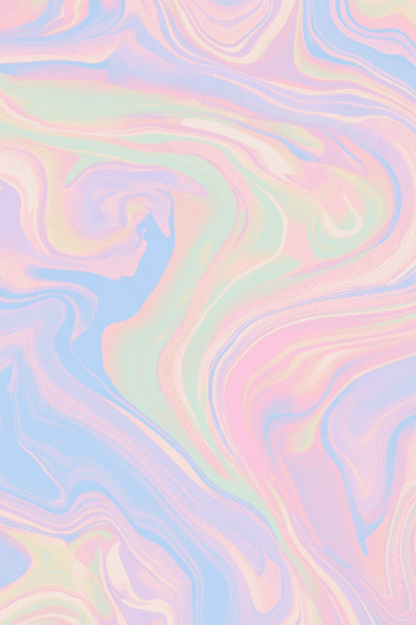Dreamy Pastel Swirl Abstract Art Print – wall art print by LOUDHAUS