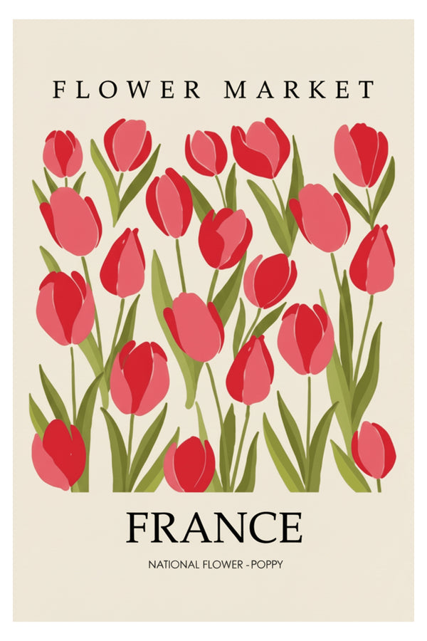 French Flower Market Art Print – wall art print by LOUDHAUS