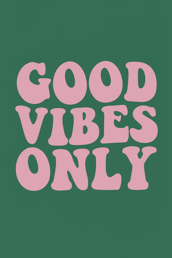 Good Vibes Only Typography Art Print – wall art print by LOUDHAUS