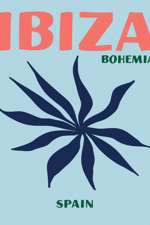 Ibiza Bohemia Travel Art Print – wall art print by LOUDHAUS