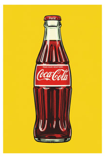 Iconic Coca-Cola Bottle Art Print – wall art print by LOUDHAUS