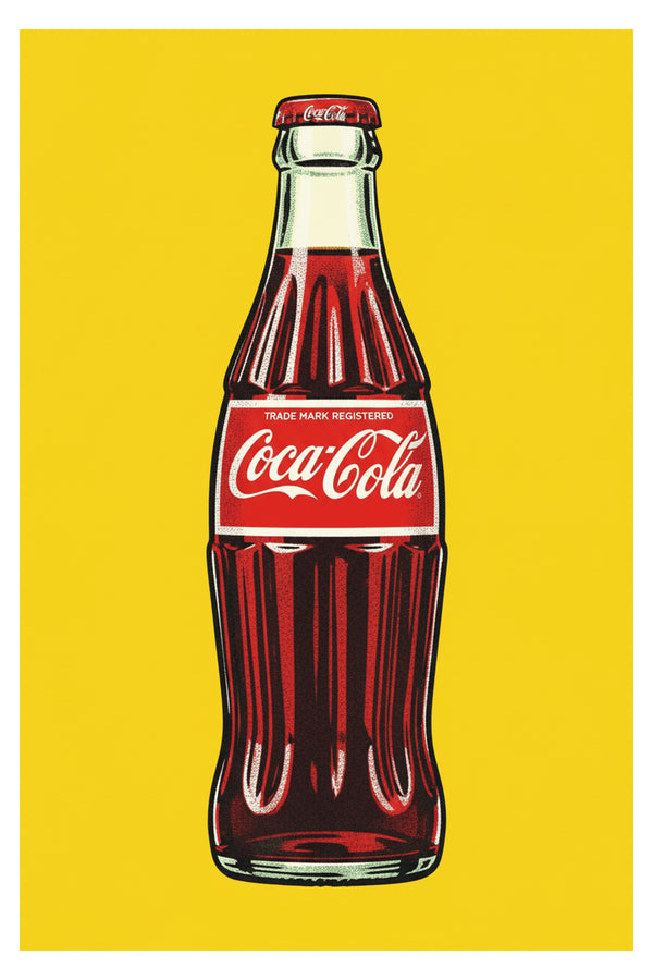 Iconic Coca-Cola Bottle Art Print – wall art print by LOUDHAUS