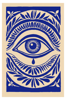 Mystic Eye Botanical Art Print – wall art print by LOUDHAUS