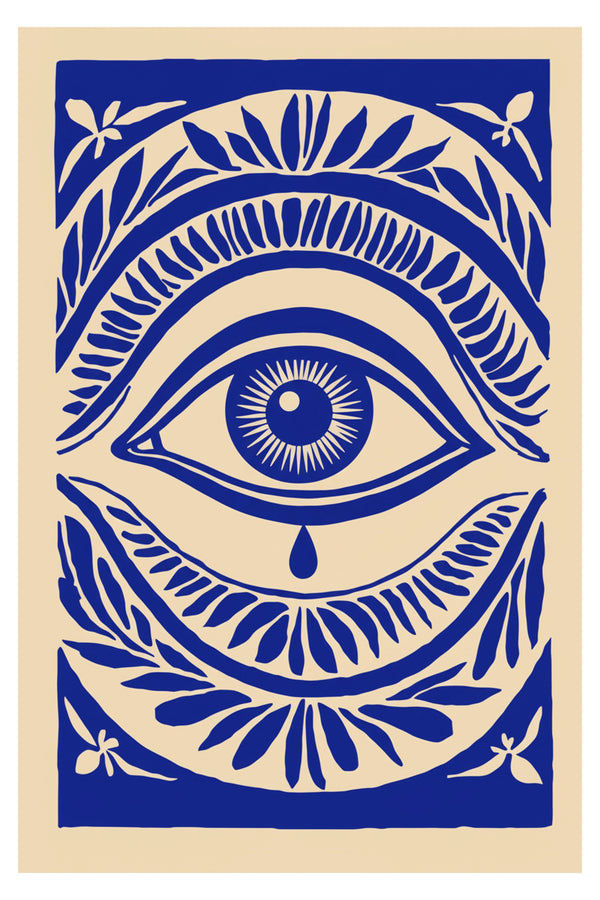 Mystic Eye Botanical Art Print – wall art print by LOUDHAUS