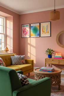 Nourish Your Soul Aura Art Print as part of a gallery wall arrangement