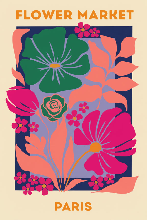 Paris Flower Market Art Print – wall art print by LOUDHAUS