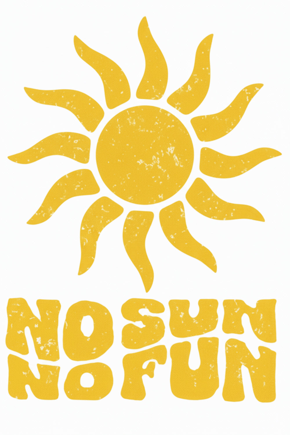 Playful 'No Sun No Fun' Art Print – wall art print by LOUDHAUS