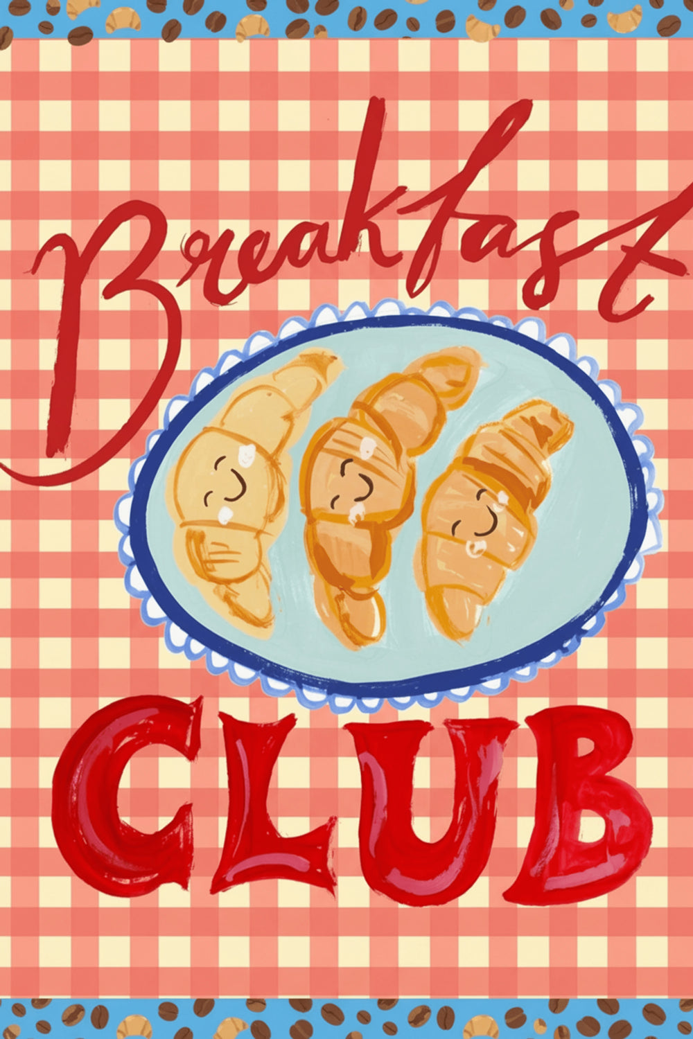Playful Breakfast Club Art Print – wall art print by LOUDHAUS