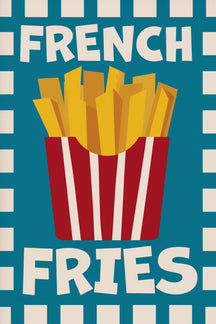 Playful French Fries Art Print – wall art print by LOUDHAUS