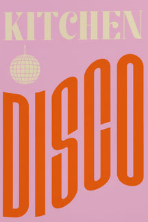 Playful Kitchen Disco Art Print – wall art print by LOUDHAUS