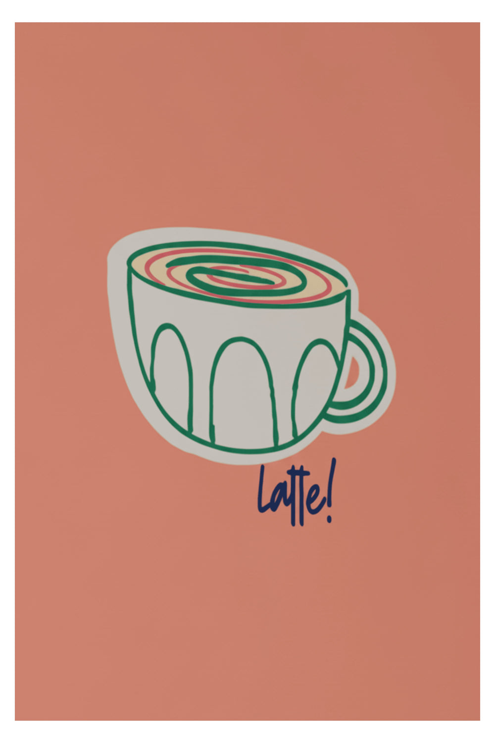 Playful Latte Art Print – wall art print by LOUDHAUS
