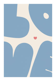 Playful Love Typography Art Print – wall art print by LOUDHAUS
