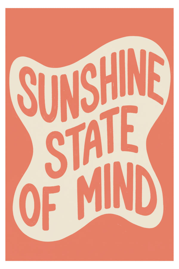Playful Sunshine State of Mind Art Print – wall art print by LOUDHAUS
