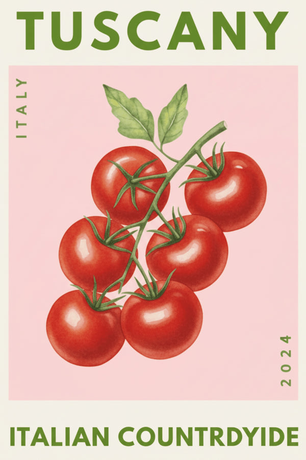 Tuscan Tomato Vine Art Print – wall art print by LOUDHAUS