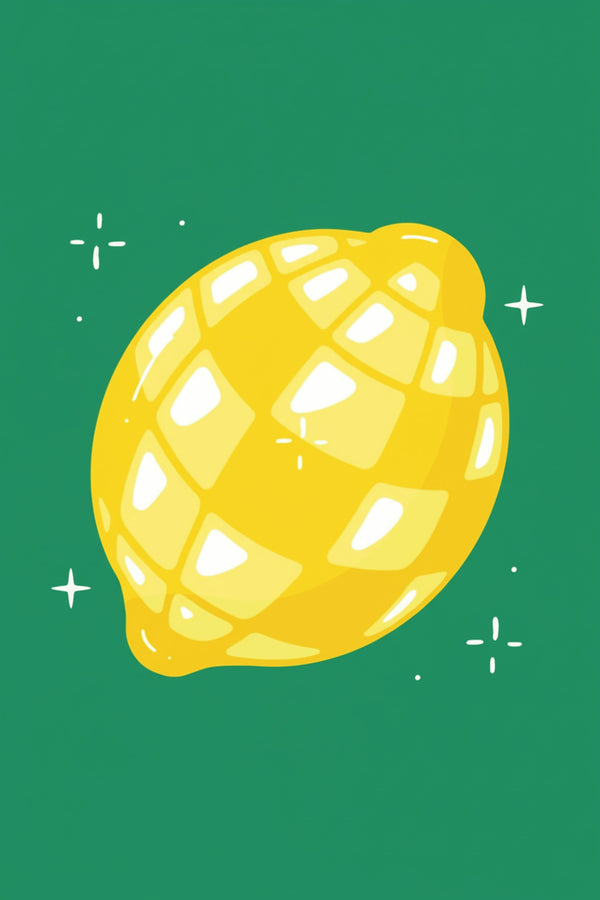 Zesty Lemon Illustration Art Print – wall art print by LOUDHAUS